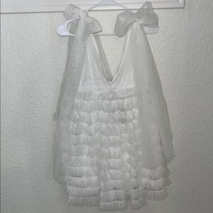 Elegant White Tulle Dress